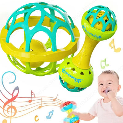 Sonajeros para bebés de 0 a 12 meses, juguetes educativos para bebés, Shaker Grab Spin, juego educativo sensorial para recién nacidos, regalo para niños y niñas, 3/1 Uds.