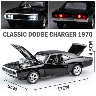 Simulación 1:32, Dodge Charger 1970, coche deportivo de aleación, modelo extraíble, coche de lujo, juguete para regalo para niños, adornos