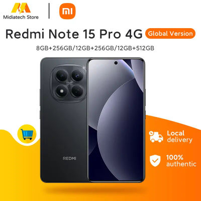 Versión Global Redmi Note 15 Pro, Teléfono Inteligente 4G, Cámara Principal de 200MP con OIS, Batería de 6500mAh y 45W, Pantalla de 6.77" y 120Hz, Teléfono Móvil Xiaomi