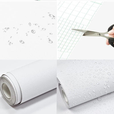 Papel tapiz mate impermeable, pegatinas autoadhesivas de vinilo blanco para muebles de pared, papel de Contacto para sala de estar, decoración del hogar
