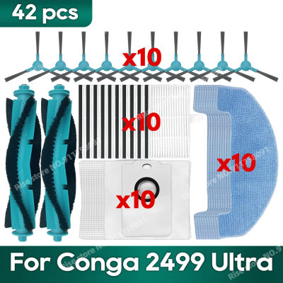 Apto para Conga 2499 Ultra Home titanio/Robot aspirador avanzado accesorios filtro Hepa bolsa de polvo