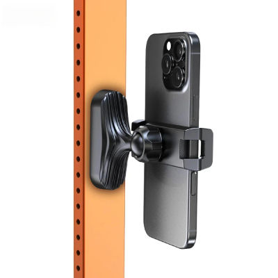 Soporte Magnético para Teléfono, 360 ° Soporte Ajustable y Retráctil Universal Manos Libres para Gimnasio, Montacargas, Cocina, Compatible con Todos los Teléfonos
