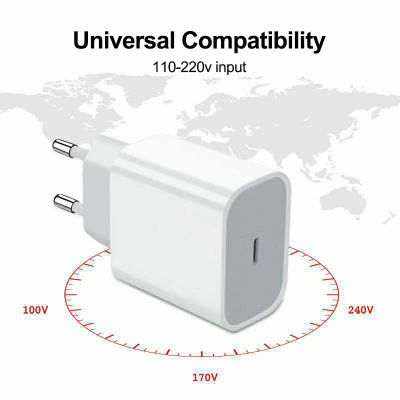 Para iphonePD 20W cargador de teléfono USB cargador rápido para iPhone iPad Samsung OnePlus adaptador de carga rápida de pared Cable TypeC enchufe UE/EE. UU.