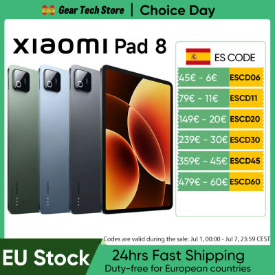 XIAOMI Pad 8 - Tablet de 11.2 Pulgadas y 3.2K (Snapdragon 8s Gen 4, Batería de 9200 mAh, Cargador No Incluido), Versión Europea