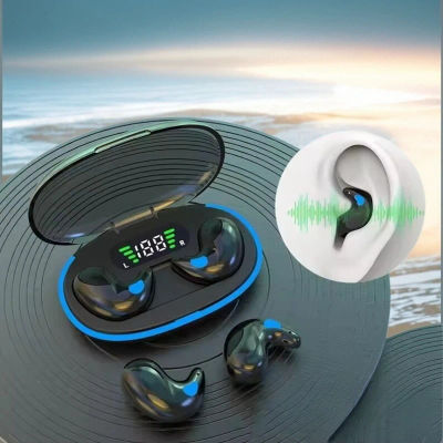 X55 auriculares inalámbricos invisibles para dormir TWS Bluetooth 5,3 auriculares ocultos IPX5 auriculares deportivos impermeables con reducción de ruido