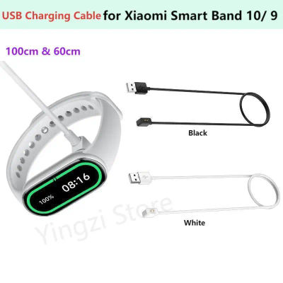 Cable de carga USB para Xiaomi Smart Band 10 9 cargador magnético para Xiaomi Mi Band10 9 NFC carga de viaje línea de 100cm/60cm