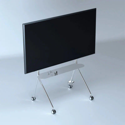 Soporte Universal para TV móvil, carrito Vertical de pie, estante para TV, colgador de Monitor todo en uno con ruedas