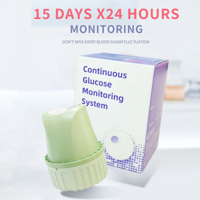 Sensor de Glucosa en Sangre Continuo Aidexx de 15 Días, Monitoreo Dinámico de Glucosa CGMS, Monitor de Azúcar en Sangre con Bluetooth ScanFree para Diabetes