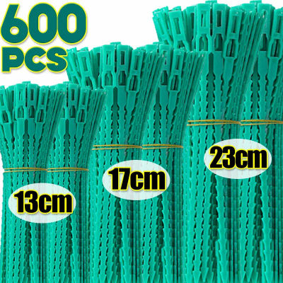Bridas de plástico ajustables para cables de plantas, bridas autoblocantes reutilizables, soportes para plantas de jardín, bridas para cables, sujetador de Clip para tomate