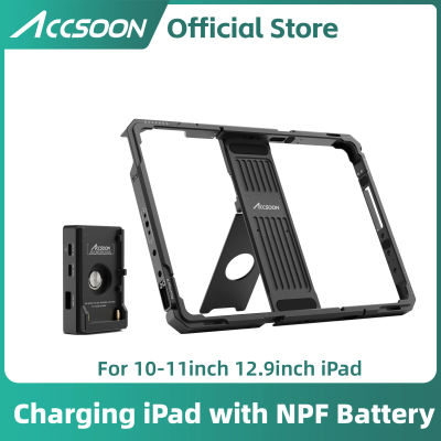 Accsoon iPad PowerCage II Jaula protectora para cargar ipad Tamaño ajustable combinado Seemo/Seemo pro Video Monitor de transmisión en vivo