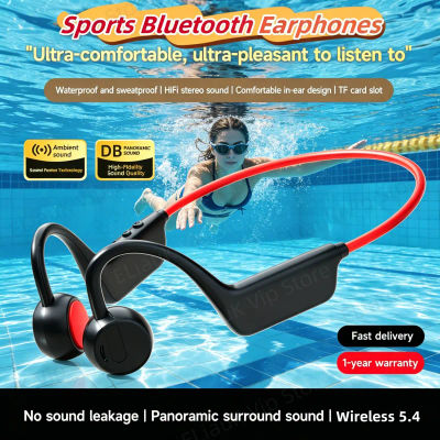 Nuevos Auriculares de Conducción Ósea Inalámbricos IPX8 Resistentes al Agua para Natación y Deportes, Bluetooth 5.4 con Micrófono para Ejercicio y Fitness