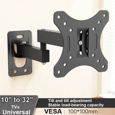 Soporte de montaje en pared para Monitor de TV de movimiento completo, brazos articulados, rotación de extensión de inclinación giratoria para la mayoría de televisores curvos planos de 10-32 pulgadas