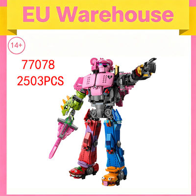2503 piezas de bloques de construcción Mecha Team Leader, modelo de robot de juguete, Compatible con el conjunto 77078, para adultos, regalos de cumpleaños y Navidad
