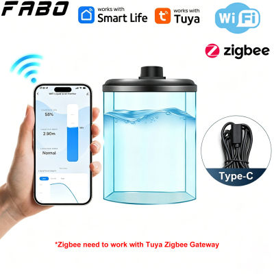 Sensor de Nivel de Agua Ultrasónico Tuya WiFi o Zigbee, Medidor Inalámbrico, Monitor de Nivel de Tanque de Agua, Detector de Fugas de Agua Impermeable IP65