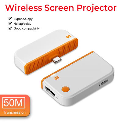 Transmisor y Receptor de Video Inalámbrico HDMI Tipo C de 50m, Adaptador Extensor, Dongle para Laptop, PC, Teléfono, TV, Monitor