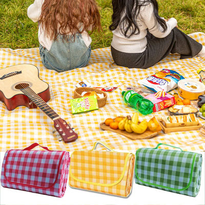 Alfombra de picnic impermeable, a prueba de humedad, accesorios de picnic para jardín, suministros para acampar en primavera, adecuados para playa y pradera TMZ