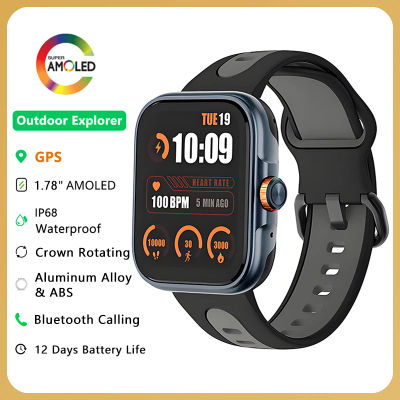 Reloj inteligente AMOLED con GPS incorporado, llamadas Bluetooth, Monitor de salud para correr, batería de larga duración, reloj inteligente de moda para hombres y mujeres