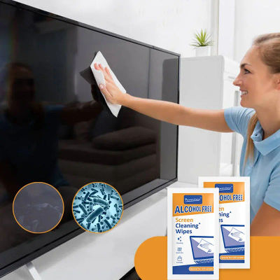 Paquete de 40 toallitas limpiadoras para PC: paños de limpieza de pantallas secas y húmedas para automóviles, teléfonos, tabletas, computadoras portátiles, televisores y monitores