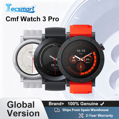 Global Version CMF Watch 3 Pro Smartwatch 1.43inches AMOLED up to 13 Day Battery Dual GPS Bluetooth calling with noise reduction