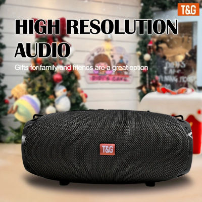 Altavoz Estéreo Inalámbrico Portátil TG534 con Altavoces Duales, Llamadas Manos Libres Estéreo TWS, Radio FM, Tarjeta TF, Unidad USB, Conexión a Teléfono Móvil/Tablet