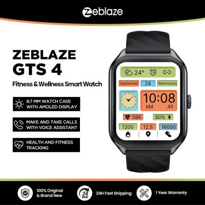 Nuevo Zeblaze GTS 4 con Llamadas de Voz, Pantalla AMOLED HD de 1.94'', Reloj Inteligente con Más de 100 Modos Deportivos, Monitor de Frecuencia Cardíaca, SpO2 y Seguimiento de Salud