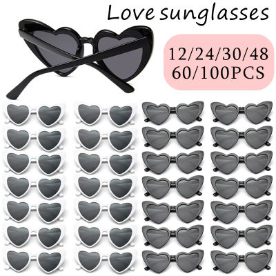 Gafas de sol en forma de corazón para despedida de soltera, decoración para boda, despedida de soltera, suministros para gallina, gafas de regalo para novia y dama de honor