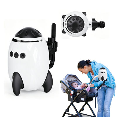 Mecedora automática portátil para bebés, compatible con cochecitos, función de balanceo manos libres, con canciones de cuna por Bluetooth