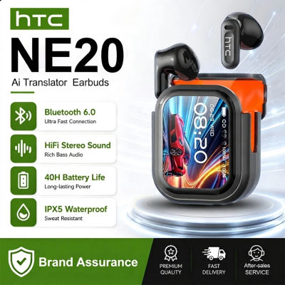 Auriculares inalámbricos Bluetooth originales HTC NE20, auriculares internos con traducción por IA, pantalla táctil multifunción LED, auriculares con reducción de ruido