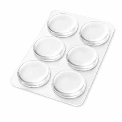 6 Protectores de Puerta Transparentes Autoadhesivos, Amortiguadores de Muebles, Almohadillas Antiruido para Cajones y Armarios