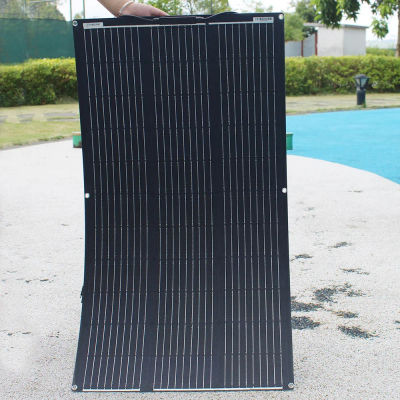 Panel Solar Flexible ETFE de alta eficiencia monocristalino 100W 200W 300W 400W Kit para cargador de batería de 12V potencia fuera de la red Camping