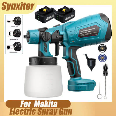 Pistola pulverizadora eléctrica inalámbrica de 1000ML para Makita, pulverizador de pintura HVLP con batería de 18V BL1830 para muebles, gabinetes, paredes, vallas y puertas