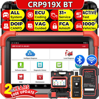 LAUNCH X431 CRP919X BT herramienta de diagnóstico inalámbrico Bluetooth OBD2 escáner de coche 2025 herramienta de diagnóstico automotriz bidireccional
