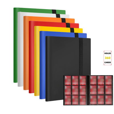 Carpeta de tarjetas comerciales Premium de 9 bolsillos, tiene capacidad para 360 tarjetas, cubierta de PP duradera, Ideal para baloncesto, béisbol y tarjetas deportivas