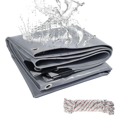 Lona Extra impermeable para muebles, cubierta de hoja de lona pesada con ojales reforzados, cubiertas multiusos para el suelo, PVC 440gsm