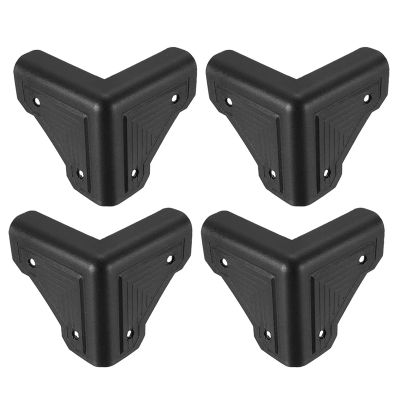 Protectores de esquina de caja de plástico, Protector de borde de 78x78x73mm, caja de madera, Protector de esquina de muebles, 4/8/12 Uds.