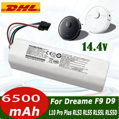 Batería de 14.8V 6500mAh para Xiaomi Mijia X10+PLUS B101CN OMNI 1S y Dreame F9 D9 L10 Pro Plus S10 S20 X10 Robot Aspirador y Limpiador