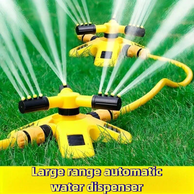 Aspersor de agua giratorio automático para riego de césped y jardín, pulverizador de cobertura de patio de 360 grados, herramienta de riego de plantas al aire libre