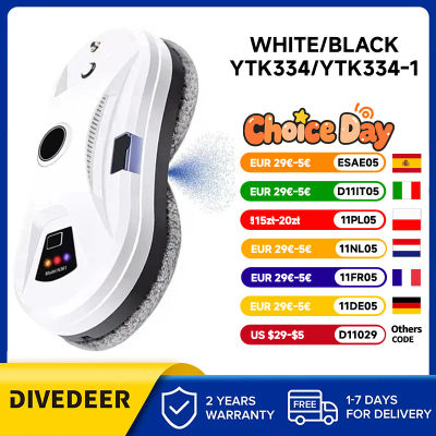 DIVEDEER Robot de limpieza de ventanas rociador de agua Robot de ventana eléctrico ultrafino aspirador para el hogar