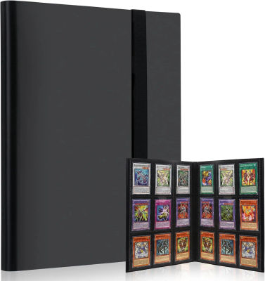 Carpeta Premium para Tarjetas Coleccionables, 9 Bolsillos, Capacidad para 360 Tarjetas, Álbum Elegante con Carga Lateral, Gran Capacidad