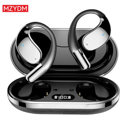 Auriculares 3 en 1 con traducción AI Q39, inalámbricos por Bluetooth 5,4, pantalla LED, cancelación de ruido, Clip para la oreja, auriculares deportivos