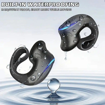 Auriculares inalámbricos Bluetooth 5,3, auriculares de conducción ósea con Clip, auriculares deportivos de un solo oído para iPhone, Huawei, Realme, OPPO