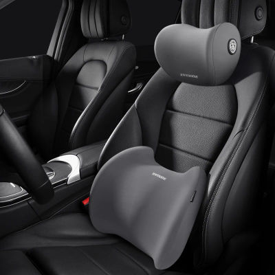 Almohada de espuma viscoelástica para el cuello del coche, soporte Lumbar Cervical, reposacabezas para la espalda, accesorios interiores para la Oficina