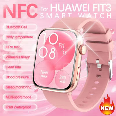 2025 caliente para HUAWEI FIT3 NFC relojes inteligentes mujeres 1,85 ''AMOLED HD pantalla IP68 impermeable rastreador de ritmo cardíaco BT llamada Smartwatch