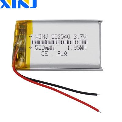 Batería recargable Li Lipo de polímero de 3,7 V 500 mAh 1,85 Wh 502540 Para GPS Mp3 MP4 DashCam Teléfono de conducción Monitor de bebé Auriculares