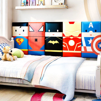 Cabecero De Cama para niño, muebles De dormitorio, decoración De pared, pegatina, paneles anticolisión, Cabecero Cama, tablero De cabecera, Tete De Lit