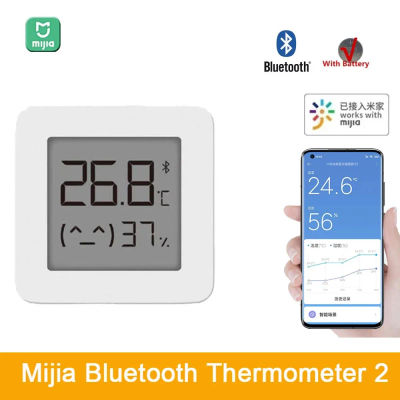 Termómetro Bluetooth Mijia Original 2, Monitor con Sensor de humedad Digital eléctrico inteligente inalámbrico, funciona con la aplicación Mijia