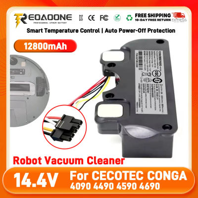 Para CECOTEC CONGA 4090 4490 4590 4690 accesorios de Robot aspirador herramienta de repuesto Original 6500mAh batería de repuesto