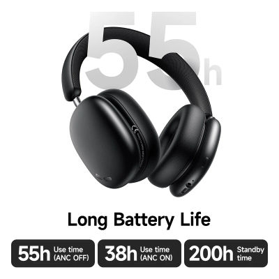 Auriculares Inalámbricos HOCO W63 con Cancelación de Ruido ANC, Alta Fidelidad, Altavoz de 42 mm, Bluetooth 5.4, Auriculares Deportivos, Compatibles con la Aplicación, Modo EQ