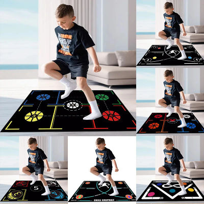 Alfombra de baloncesto de interior con absorción de impactos, alfombra de entrenamiento antideslizante para Mini suelo de aro, habilidades deportivas, sala de juegos y dormitorio