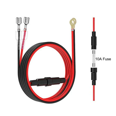 Cable de enchufe de cargador USB, Cable conector de arnés de cables para encendedor de cigarrillos de 60cm con fusible de 10A para coche, motocicleta marina, ATV, RV, Refit